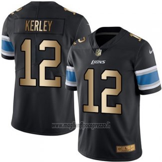Maglia NFL Gold Legend Detroit Lions Kerley Nero