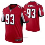 Maglia NFL Legend Atlanta Falcons Michael Bennett Rosso Nero