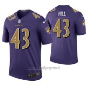 Maglia NFL Legend Baltimore Ravens Jaylen Hill Viola Color Rush