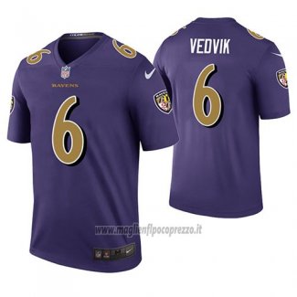 Maglia NFL Legend Baltimore Ravens Kaare Vedvik Viola Color Rush