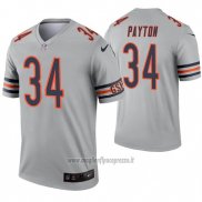Maglia NFL Legend Chicago Bears 34 Walter Payton Inverted Grigio