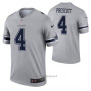 Maglia NFL Legend Dallas Cowboys Dak Prescott Inverted Grigio