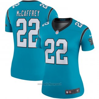 Maglia NFL Legend Donna Carolina Panthers Christian Mccaffrey Blu Color Rush