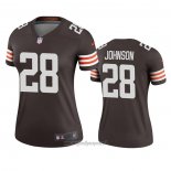 Maglia NFL Legend Donna Cleveland Browns Kevin Johnson Marrone