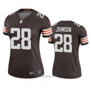 Maglia NFL Legend Donna Cleveland Browns Kevin Johnson Marrone