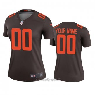 Maglia NFL Legend Donna Cleveland Browns Personalizzate Alternato 2020 Marrone