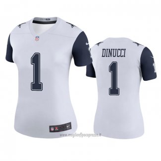Maglia NFL Legend Donna Dallas Cowboys Ben Dinucci Bianco Color Rush