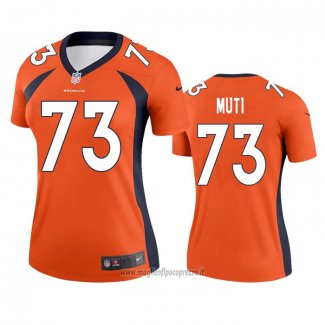Maglia NFL Legend Donna Denver Broncos Netane Muti Arancione