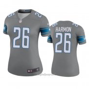 Maglia NFL Legend Donna Detroit Lions Duron Harmon Grigio Color Rush