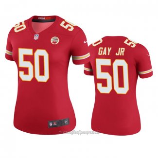 Maglia NFL Legend Donna Kansas City Chiefs Willie Gay Jr. Rosso Color Rush