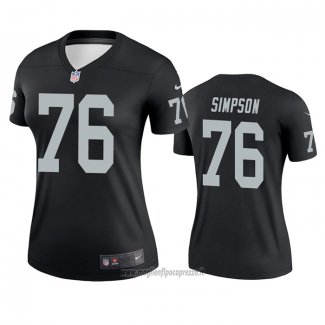 Maglia NFL Legend Donna Las Vegas Raiders John Simpson Nero