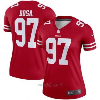 Maglia NFL Legend Donna San Francisco 49ers Nick Bosa Rosso