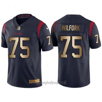 Maglia NFL Legend Gold Houston Texans Wilfork Profundo Blu