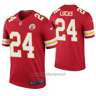 Maglia NFL Legend Kansas City Chiefs Jordan Lucas Rosso Color Rush