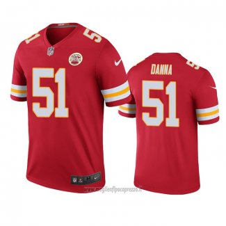 Maglia NFL Legend Kansas City Chiefs Michael Danna Rosso Color Rush