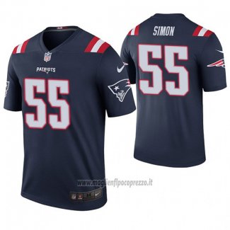 Maglia NFL Legend New England Patriots John Simon Blu Color Rush