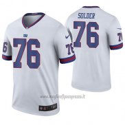 Maglia NFL Legend New York Giants Nate Solder Bianco Color Rush