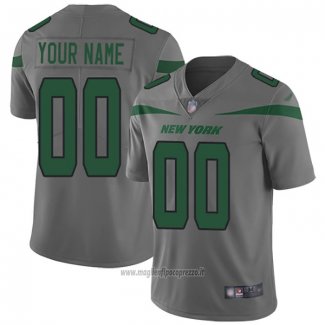 Maglia NFL Legend New York Jets Personalizzate Grigio