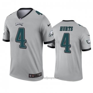 Maglia NFL Legend Philadelphia Eagles Jalen Hurts Inverted Grigio