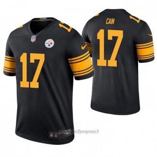 Maglia NFL Legend Pittsburgh Steelers Deon Cain Color Rush Nero