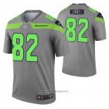 Maglia NFL Legend Seattle Seahawks Luke Willson Inverted Grigio