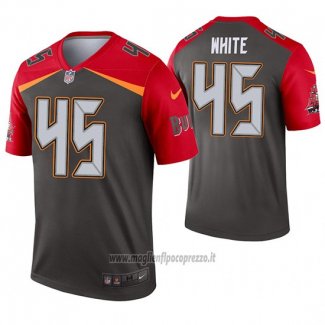 Maglia NFL Legend Tampa Bay Buccaneers 45 Devin White Inverted Grigio