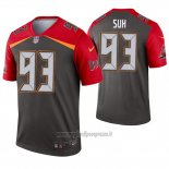 Maglia NFL Legend Tampa Bay Buccaneers 93 Ndamukong Suh Inverted Grigio