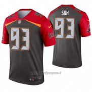 Maglia NFL Legend Tampa Bay Buccaneers 93 Ndamukong Suh Inverted Grigio