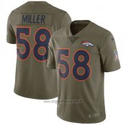 Maglia NFL Limited Bambino Denver Broncos 58 Miller 2017 Salute To Service Verde