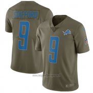 Maglia NFL Limited Bambino Detroit Lions 9 Stafford 2017 Salute To Service Verde