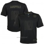 Maglia NFL Limited Bambino San Francisco 49ers Jimmy Garoppolo 2020 Salute To Service Nero