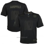 Maglia NFL Limited Bambino San Francisco 49ers Jimmy Garoppolo 2020 Salute To Service Nero