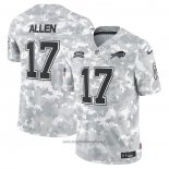 Maglia NFL Limited Buffalo Bills Josh Allen 2024 Salute To Service Grigio