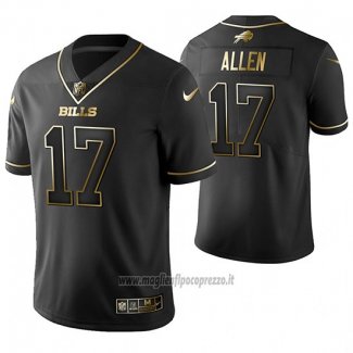 Maglia NFL Limited Buffalo Bills Josh Allen Golden Edition Nero