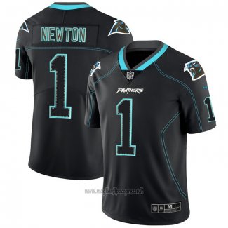 Maglia NFL Limited Carolina Panthers Newton Lights Out Nero