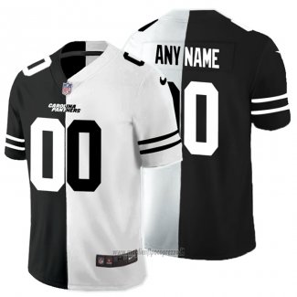 Maglia NFL Limited Carolina Panthers Personalizzate Black White Split