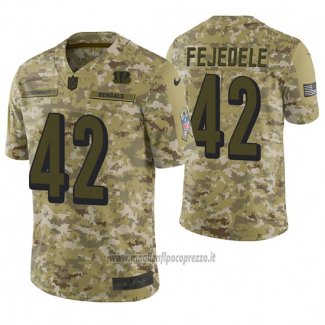Maglia NFL Limited Cincinnati Bengals Clayton Fejedelem 2018 Salute To Service Camuffamento