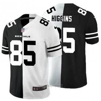 Maglia NFL Limited Cincinnati Bengals Higgins Black White Split