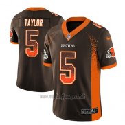 Maglia NFL Limited Cleveland Browns Tyrod Taylor Marrone 2018 Rush Drift Fashion
