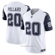 Maglia NFL Limited Dallas Cowboys Tony Pollard Vapor F.U.S.E. Bianco