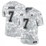 Maglia NFL Limited Dallas Cowboys Trevon Diggs 2024 Salute To Service Grigio