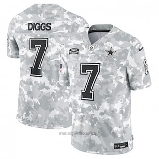 Maglia NFL Limited Dallas Cowboys Trevon Diggs 2024 Salute To Service Grigio