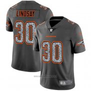 Maglia NFL Limited Denver Broncos Lindsay Static Fashion Grigio