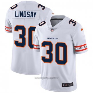 Maglia NFL Limited Denver Broncos Lindsay Team Logo Fashion Bianco