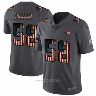 Maglia NFL Limited Denver Broncos Miller Retro Flag Nero