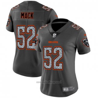 Maglia NFL Limited Donna Chicago Bears Mack Static Fashion Grigio