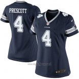 Maglia NFL Limited Donna Dallas Cowboys 4 Dak Prescott Elite Blu