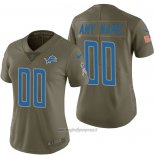 Maglia NFL Limited Donna Detroit Lions Personalizzate 2017 Salute To Service Verde