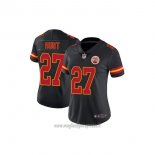 Maglia NFL Limited Donna Kansas City Chiefs 27 Kareem Hunt Nero