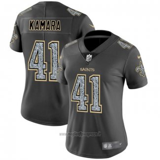 Maglia NFL Limited Donna New Orleans Saints Kamara Static Fashion Grigio